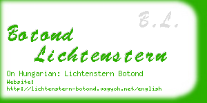 botond lichtenstern business card